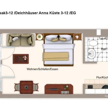 Deichhäuser Anna Küste Deichhäuser Anna Küste 3-12 * Bensersiel